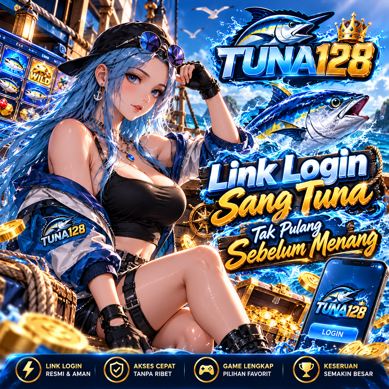 TUNA128 -> Link Login, Sang Tuna Tak Pulang Sebelum Menang