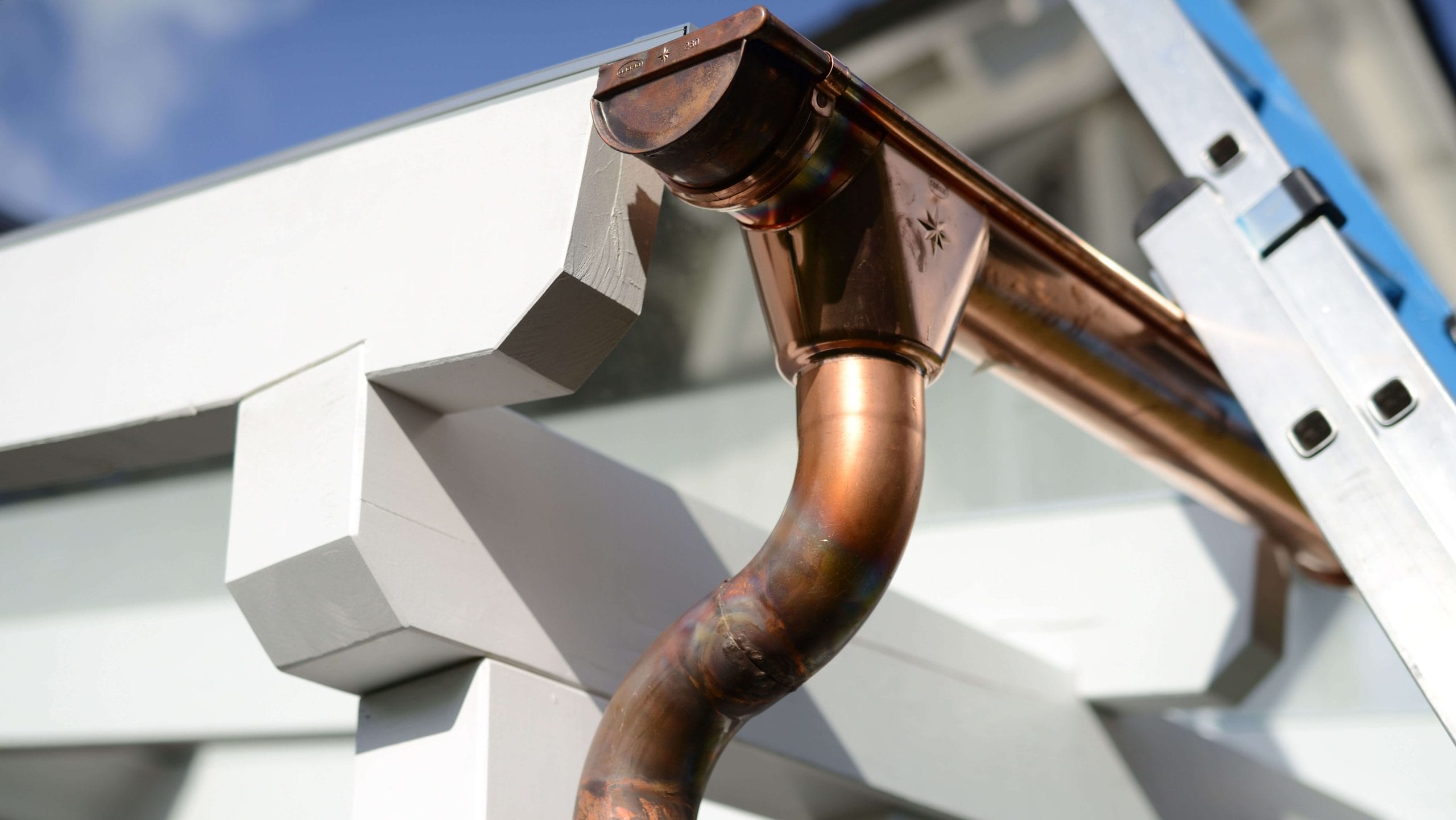 High-end copper gutters with a seamless design for residential properties in St Louis